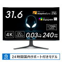 DELL｜デル USB-C対応 ゲーミングモニター 31.6型 Alienware 32 4K QD-OLED AW3225QF-R 有機EL 4K(3840×2160） /ワイド /曲面型