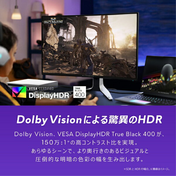 Alienware 32 4K QD-OLED ゲーミングモニター サムネイル6