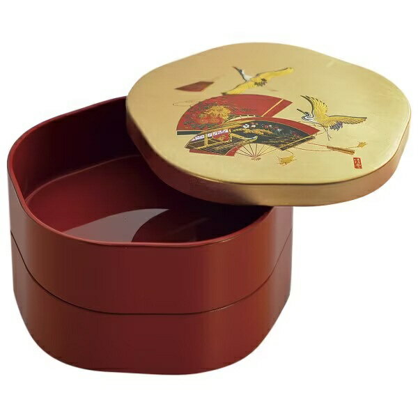 まえじゅう漆器｜MAEJYU SHIKKI 7R-836 宝扇 梅二段重