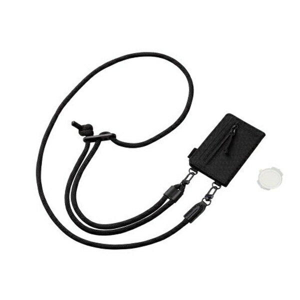 ELECOM�å��쥳�� ���ޥۥ����������ȥ�å� 42~78cm Ĺ��Ĵ���� �����奢�� �ݤҤ� �����ɥ������� �֥�å� P-STSDCDR06BK