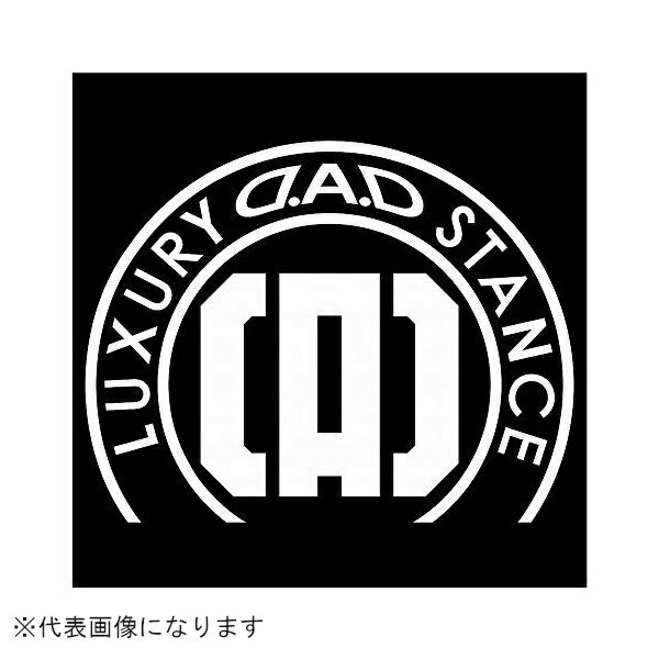 GARSON｜ギャルソン DADボンネットステッカー　510X400　ホワイト ST154-01
