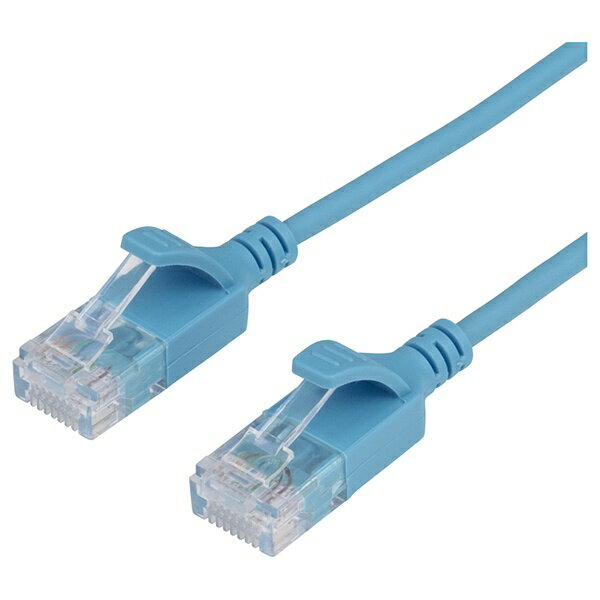 ORIGINAL BASIC｜オリジナルベーシック LANケーブル ブルー OB-L6A1-0500SL-BL [5m /カテゴリー6A /スリム]