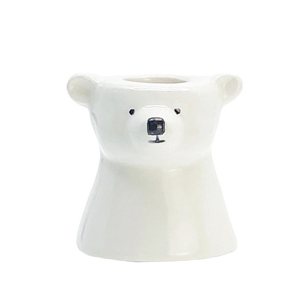 サンアート｜SUN ART かわいい雑貨 歯ブラシスタンド 1本用 高さ約5cm シロクマ