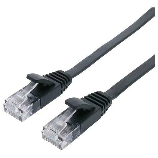 ORIGINAL BASIC｜オリジナルベーシック LANケーブル ブラック OB-L6A1-0150FL-BK [1.5m /カテゴリー6A ..