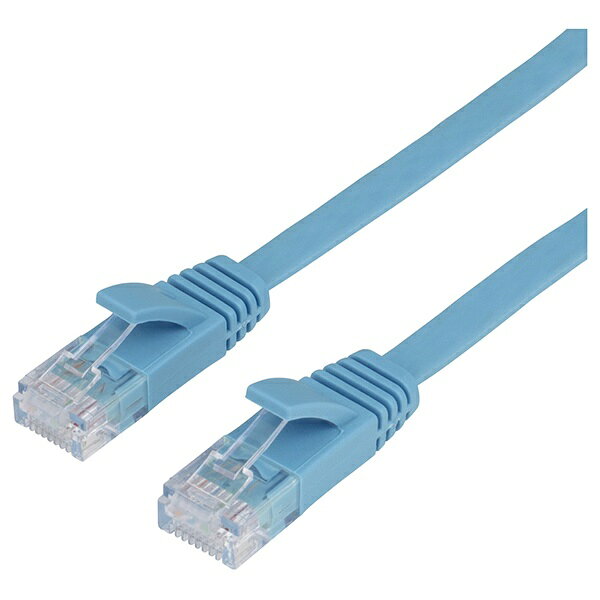 ORIGINAL BASIC｜オリジナルベーシック LANケーブル ブルー OB-L6A1-0150FL-BL [1.5m /カテゴリー6A /フラット]