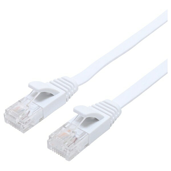 ORIGINAL BASIC｜オリジナルベーシック LANケーブル ホワイト OB-L6A1-0700FL-WH [7m /カテゴリー6A /フラット]
