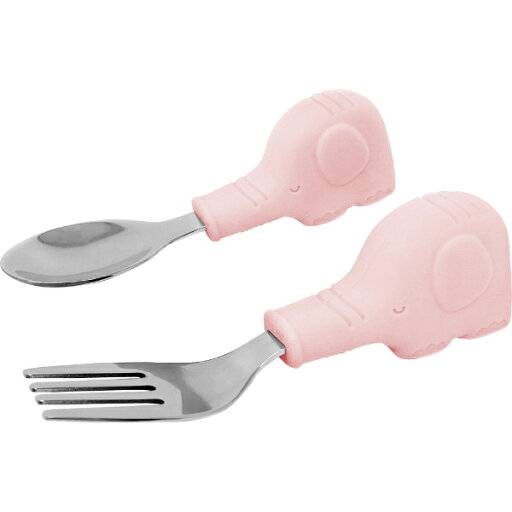 Tiny Twinkle|タイニートゥインクル ステンレス スプーン&フォーク Pink Elephant Tiny Twinkle|タイニートゥインクル ステンレス スプーン&フォーク Pink Elephant
