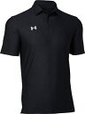 【返品交換不可】 アンダーアーマー｜UNDER ARMOUR 男女兼用 UAチーム アーマー ポロ Black 1384776 [ユニセックス /4XLサイズ]