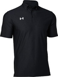 【返品交換不可】 アンダーアーマー｜UNDER ARMOUR 男女兼用 UAチーム アーマー ポロ ボタンダウン Black×White 1384777 [ユニセックス /5XLサイズ]