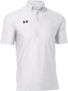 【返品交換不可】 アンダーアーマー｜UNDER ARMOUR 男女兼用 UAチーム アーマー ポロ ボタンダウン White×Black 1384777 [ユニセックス /XLサイズ]