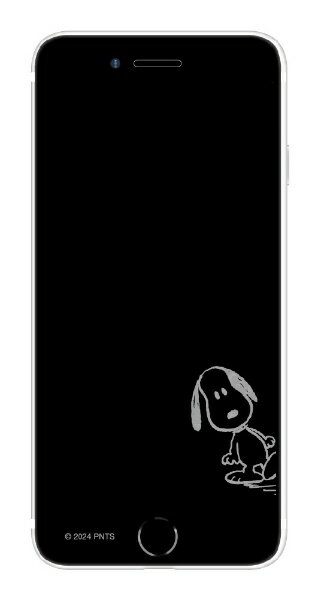 グルマンディーズ｜gourmandise iPhone SE(第3/2世代)/8/7 画面保護ガラス ピーナッツ スヌーピー SNGG-66B