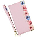 近通|Kintsu AQUOSsense8ケース手帳型ブルーミースマホケースフラワーエレガンテElegante Elegante ピンク BL-AQSE8-PK