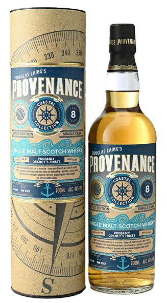 ウイスキー ダグラスレイン プロベナンス コースタルコレクション オークニーズ ファイネスト 8年 700ml【ウイスキー】 【代金引換配送..