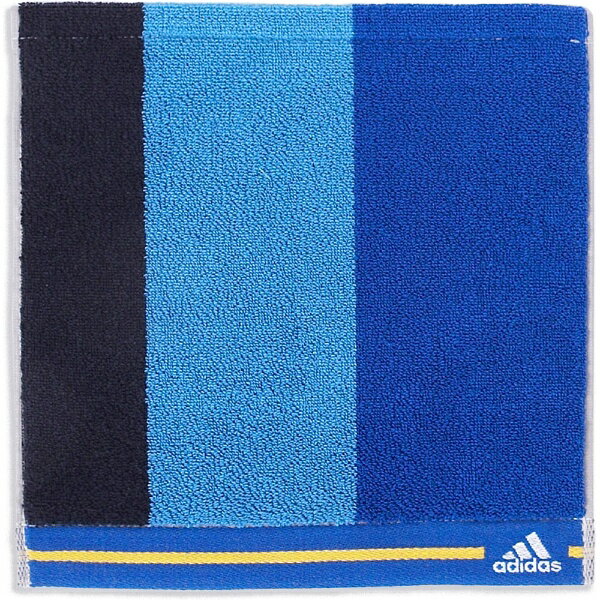 タオル美術館 adidas（アディダス）スリートーン タオルハンカチ（約25×25cm） ブルー