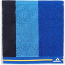 アディダス タオル美術館 adidas（アディダス）スリートーン タオルハンカチ（約25×25cm） ブルー