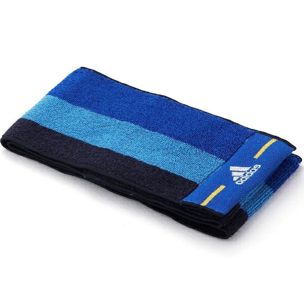 タオル美術館 adidas（アディダス）スリートーン ポケット付マフラータオル（約12×90cm） ブルー