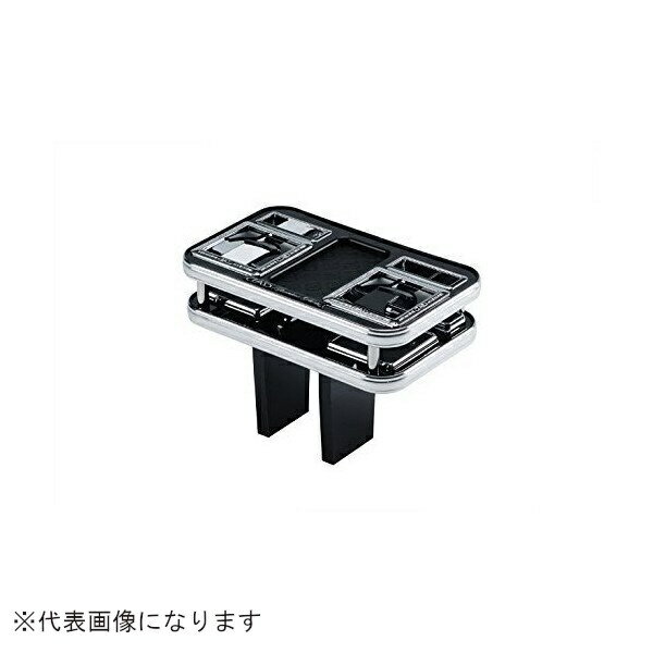 GARSON｜ギャルソン フロントセンターテーブル　スクエア　ブラックウッドVer2　30アルファード/ヴェルファイア　クロコ DU169-17