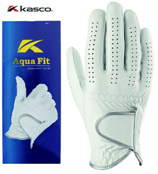 キャスコ｜kasco ゴルフグローブ Aqua Fit アクアフィット ホワイト GF-23251RWH25 [メンズ /右手着用(..