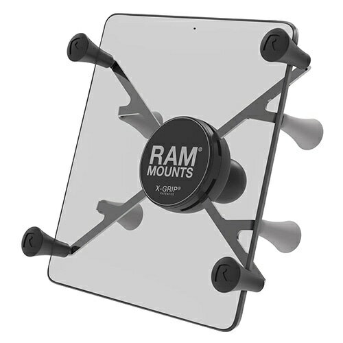 RAMMOUNTS｜ラムマウント Xグリップ(L)タブレットホルダー テザー付 iPad mini他 RAM-HOLUN8BU