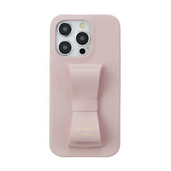 ランバン オン ブルー スマホケース レディース ランバン｜LANVIN Slim Wrap Case Stand & Ring Ribbon iPhone 15 Pro LANVIN en Bleu Sakura Pink LBSPKSRIP2361P