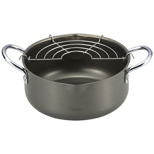 タマハシ｜Tamahasi 「ラルス」深型天ぷら鍋18cm（アミ付）