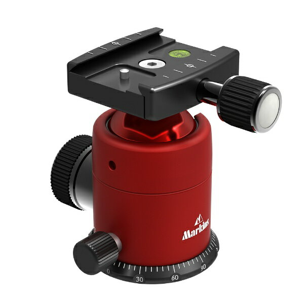 マーキンス｜Markins Q10i-RD Q10i レッド・ノブシュー自由雲台