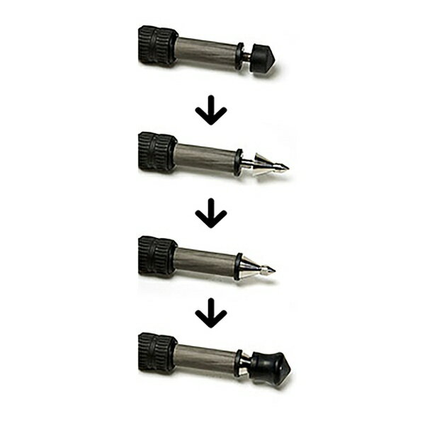 マーキンス｜Markins RS23 セット ジッツオ 三脚用 チタニウム・スパイク
