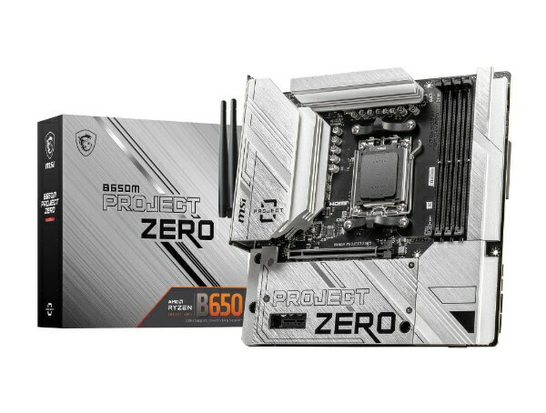 MSI｜エムエスアイ マザーボード (Socket AM5) B650M PROJECT ZERO [MicroATX]