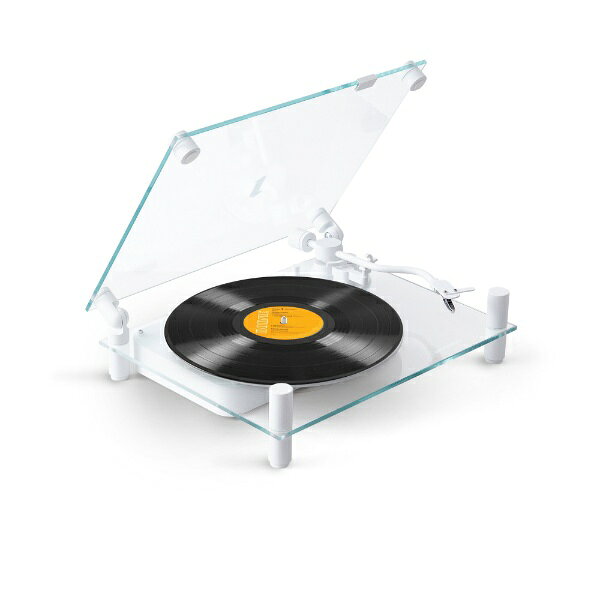 【エントリーで最大全額ポイント還元｜7/5まで】 TRANSPARENT SPEAKER｜トランスペアレント スピーカー Bluetooth対応ターンテーブル TRANSPARENT White TT-W [フォノイコライザー内蔵] biccamera-14689245 楽天ビック(ビックカメラ×楽天) サンプル画像2