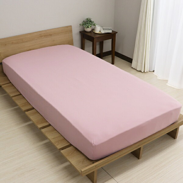 楽天ビック(ビックカメラ×楽天)の大宗｜DAISOU 【シーツ】のびのびフィットシーツ 約85x180x38cm ピンク 962063/PK [シングルロングサイズ]｜アングル2