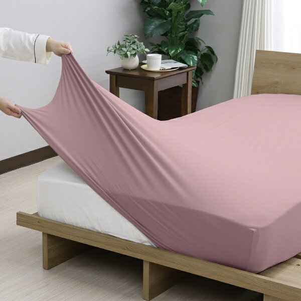 楽天ビック(ビックカメラ×楽天)の大宗｜DAISOU 【シーツ】のびのびフィットシーツ 約85x180x38cm ピンク 962063/PK [シングルロングサイズ]｜アングル3