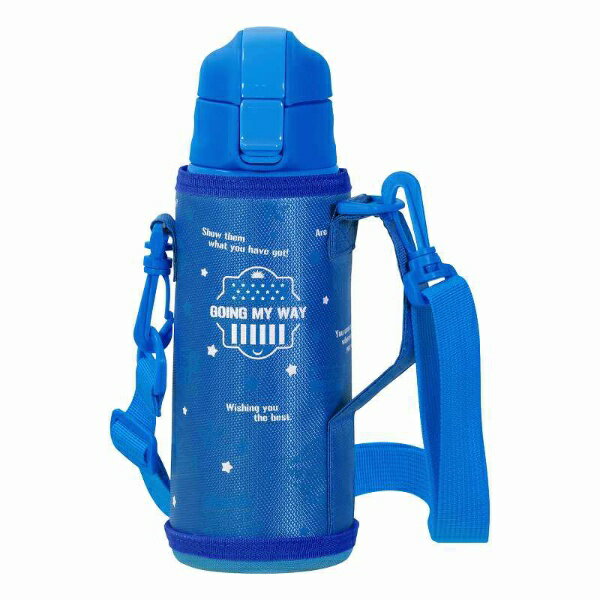 パール金属｜PEARL METAL キッズチャージャー　ダイレクトボトル600ポーチ付 ブルー HC-0119