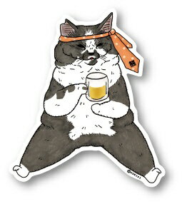 ゼネラルステッカー｜GENERAL STICKER クロス素材ダイカットステッカー 世にも不思議な猫世界 くまお LCS-558