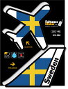 ゼネラルステッカー|GENERAL STICKER AIR PORT DESIGN ステッカー ブラックエディション Sweden KK-026(2)