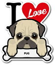 ゼネラルステッカー|GENERAL STICKER DOG STICKER PUG PET-038(2)