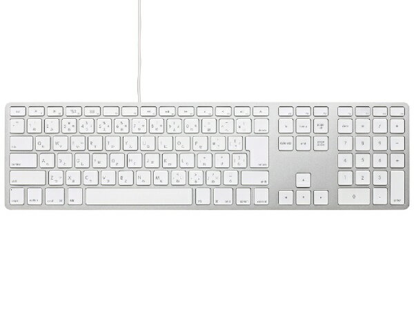 MATIAS｜マティアス キーボード USB-Aハブ搭載 Wired Aluminum Keyboard for Mac シルバー FK318S-JP/3 