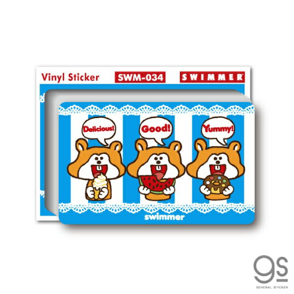 ���ͥ�륹�ƥå�����GENERAL STICKER �ߥ˥��ƥå��� SWIMMER D SWM-034