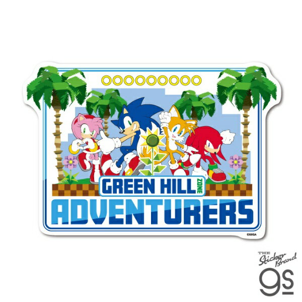 ゼネラルステッカー ダイカットステッカー　ソニック GREEN HILL ZONE SONIC-17