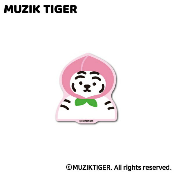 ゼネラルステッカー｜GENERAL STICKER ダイカットミニステッカー MUZIK TIGER 桃 MUZ-008