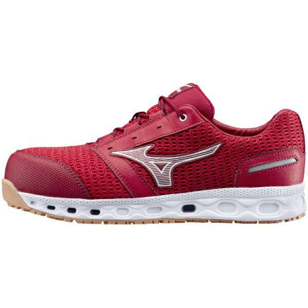 mizuno｜ミズノ メンズ ワーキングシューズ オールマイティ ALMIGHTY VH 11 L 紐 ローカット レッド×ホワイト F1GA2204 [メンズ /26.0cm /幅:3E]