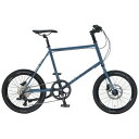 【エントリーで最大全額ポイント還元|6/11迄】 UNIZE|ユナイズ 自転車 ミニベロ ユナイズ シーカー500 ブルーグレー USL07A#395 [外装8...