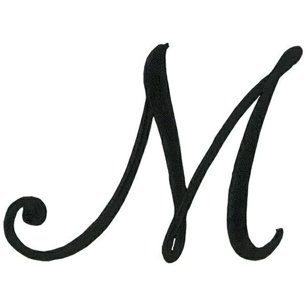 清原｜KIYOHARA イニシャルモチーフワッペン 黒 M IMBK