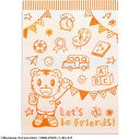 タオル美術館|Towel Art Museum しまじろう フラッグ お昼寝タオル(約80×110cm) オレンジ
