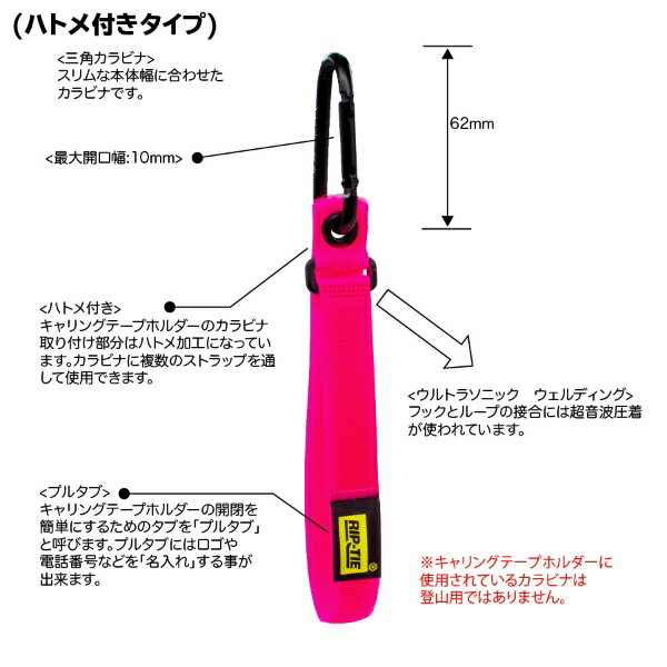 RIP-TIE｜リップタイ キャリングテープホルダー 固定タイプ 19mm×406mm 白 CT-B-W