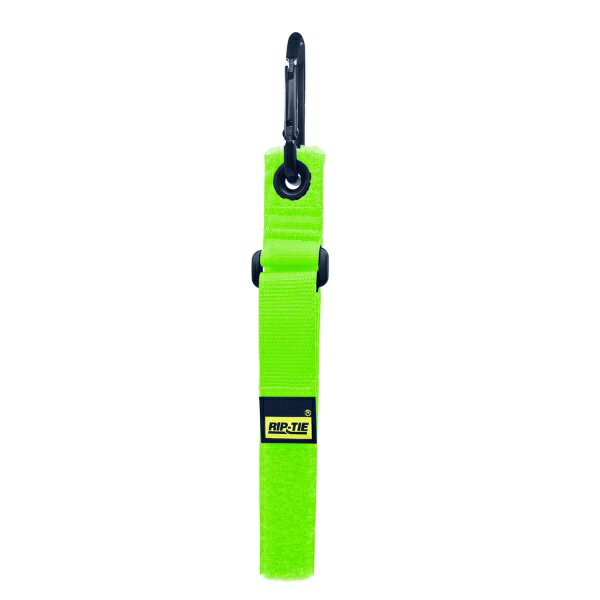 RIP-TIE｜リップタイ キャリングテープホルダー 25mm幅ハトメ付き 25mm×850mm ネオングリーン CT25-A34..