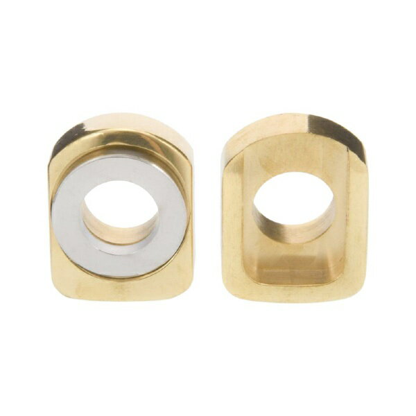 モートーン｜MOTONE CUSTOMS チェーンアジャスターブロック ブラス T100/T120 (16-25) SpeedTwin900 (16-25) Scrambler900 (17-25) MMU066