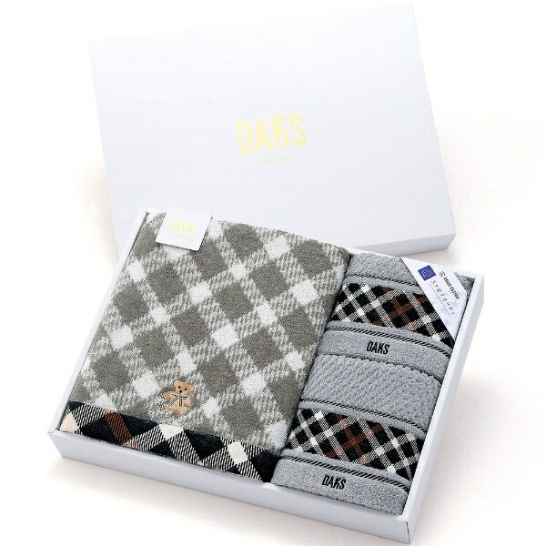タオル美術館｜Towel Art Museum DAKS（ダックス）ブラックハウスチェックベア タオルギフト（ウォッシ..