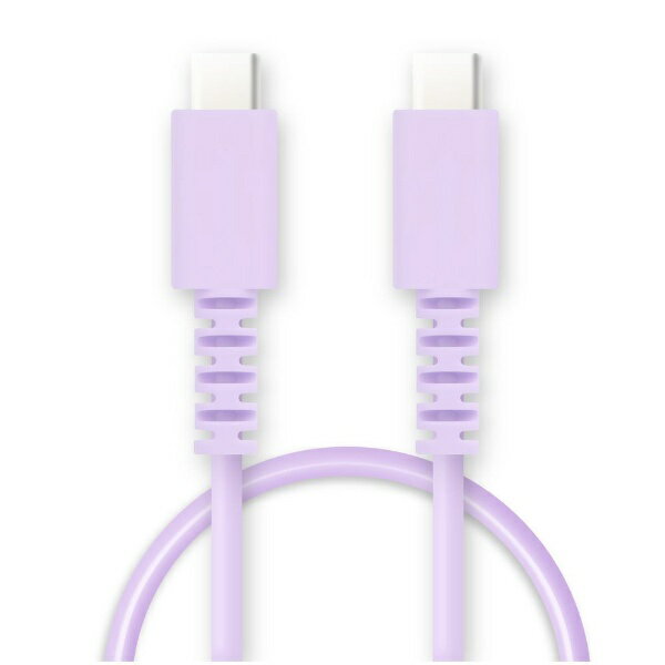 FSC｜エフ・エス・シー USB-C ⇔ USB-Cケーブル [充電 /転送 /0.5m /PD60W /USB2.0] パープル FS-PPDCC60-050PU [USB-C ⇔ USB-C]