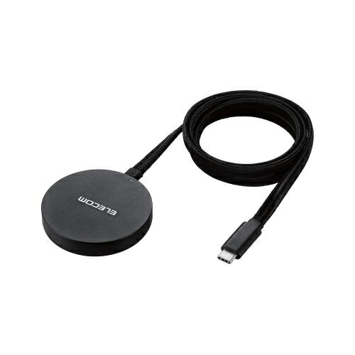 ELECOM|エレコム ワイヤレス充電器 Qi 認証 Qi2 対応 15W / 7.5W / 5W マグネット式 卓上 ケーブル一体 平型メッシュケーブル 1m 置くだけ充電器 【 iPhone 各種対応 】 ブラック W-MA05BK ELECOM|エレコム ワイヤレス充電器 Qi 認証 Qi2 対応 15W / 7.5W / 5W マグネット式 卓上 ケーブル一体 平型メッシュケーブル 1m 置くだけ充電器 【 iPhone 各種対応 】 ブラック W-MA05BK