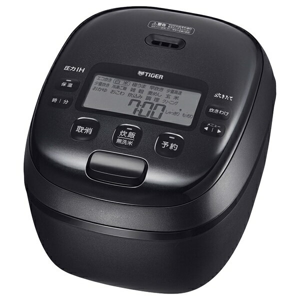 タイガー｜TIGER 圧力IHジャー炊飯器 炊きたて ブラック JRI-B100K [5.5合 /圧力IH]